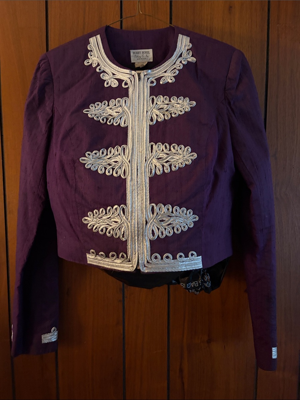 Vintage Hobby Horse Silk Horse Show Jaket